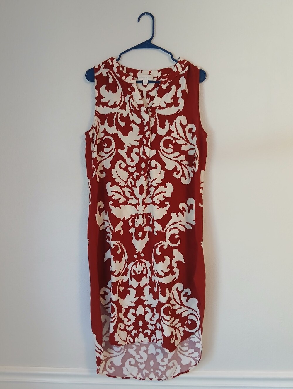 Alex And L I L I Print Shift Dress Size Large